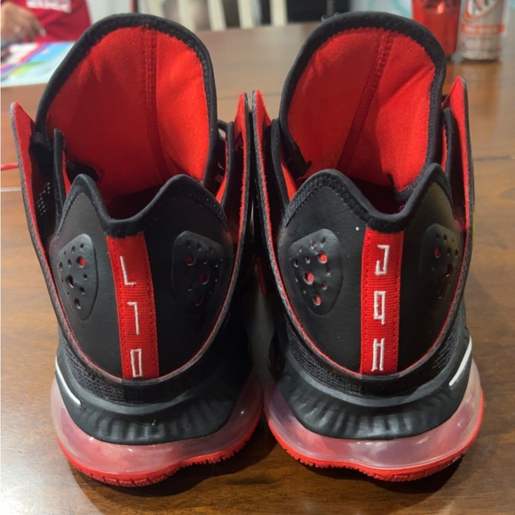 Nike Lebron 19 Black/University Red/White - Worn one time.  Great condition. - Picture 6 of 10